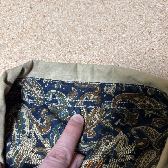 Scully Shirt Mens XXL Coffee Brown Cotton Western Turn Out Cuffs Western C3 - Picture 4 of 9